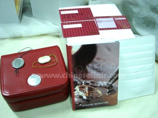 Replica Omega Watch Boxes / Red Leather Box Buy Now